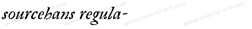 sourcehans regula字体转换